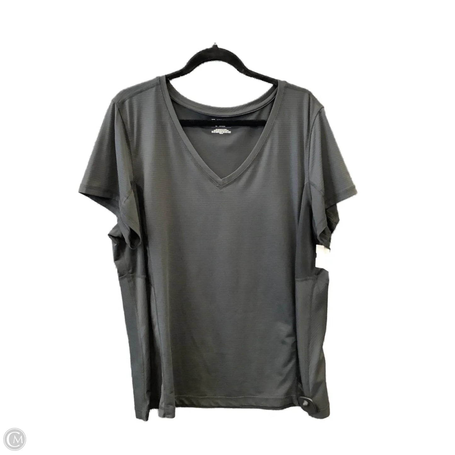 Athletic Top Short Sleeve By Tek Gear In Grey, Size: 2x