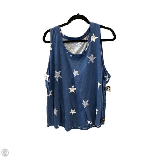 Top Sleeveless By Maurices In Blue, Size: 2x