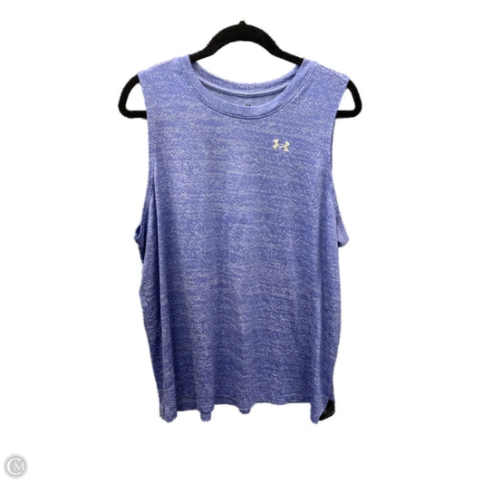 Athletic Tank Top By Under Armour In Blue, Size: 1x