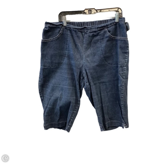 Capris By Just My Size In Blue Denim, Size: 18