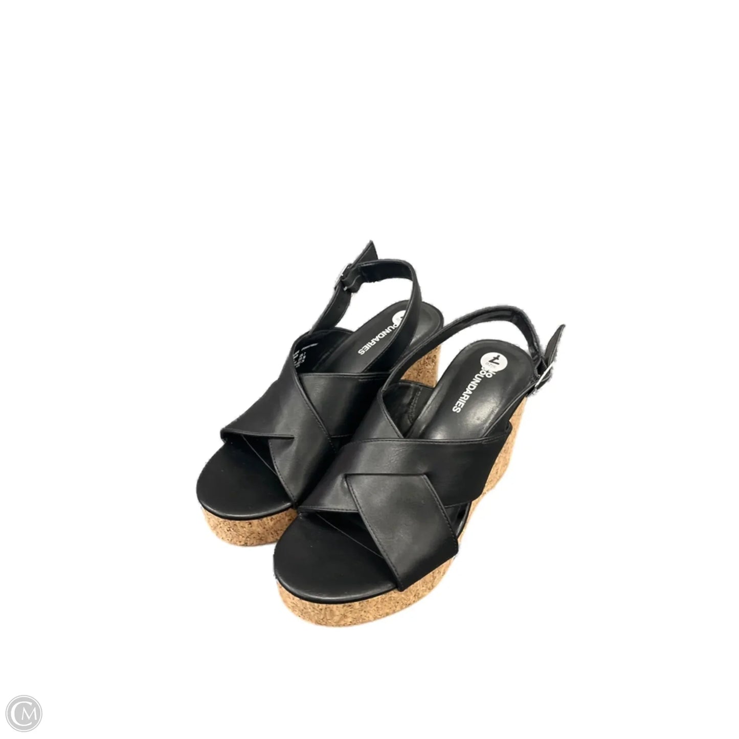 Shoes Heels Wedge By No Boundaries In Black, Size: 7