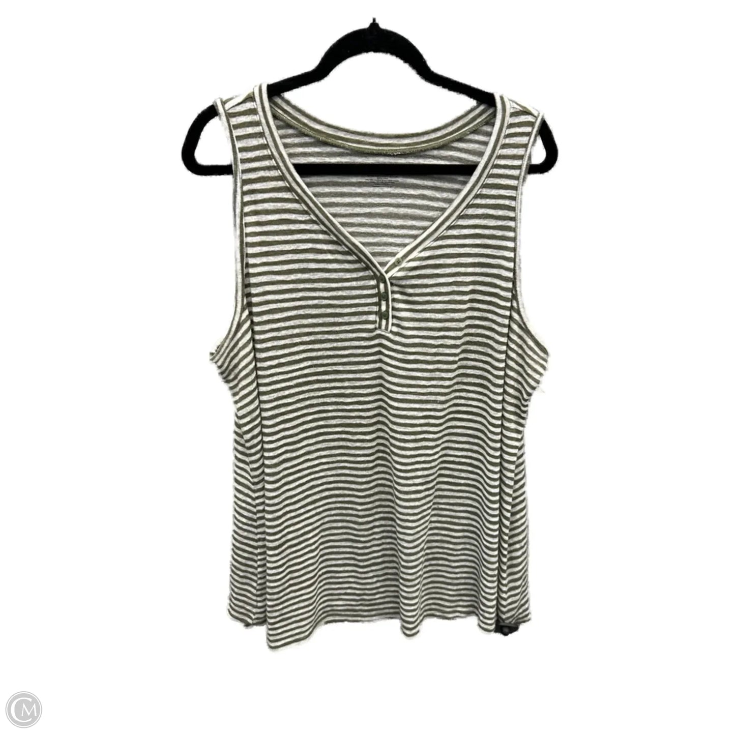 Top Sleeveless By Lane Bryant In Striped Pattern, Size: 3x