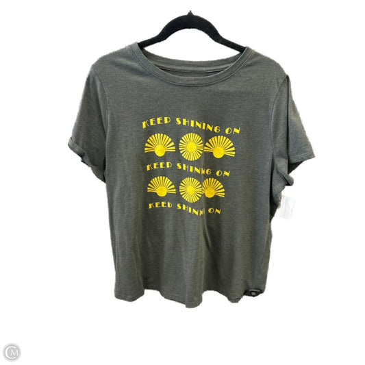 Top Short Sleeve By Sonoma In Grey, Size: Xl