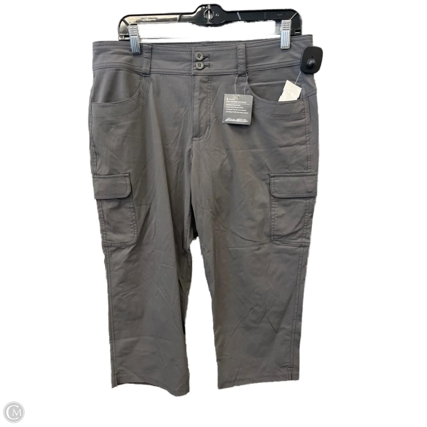 Capris By Eddie Bauer In Grey, Size: 10