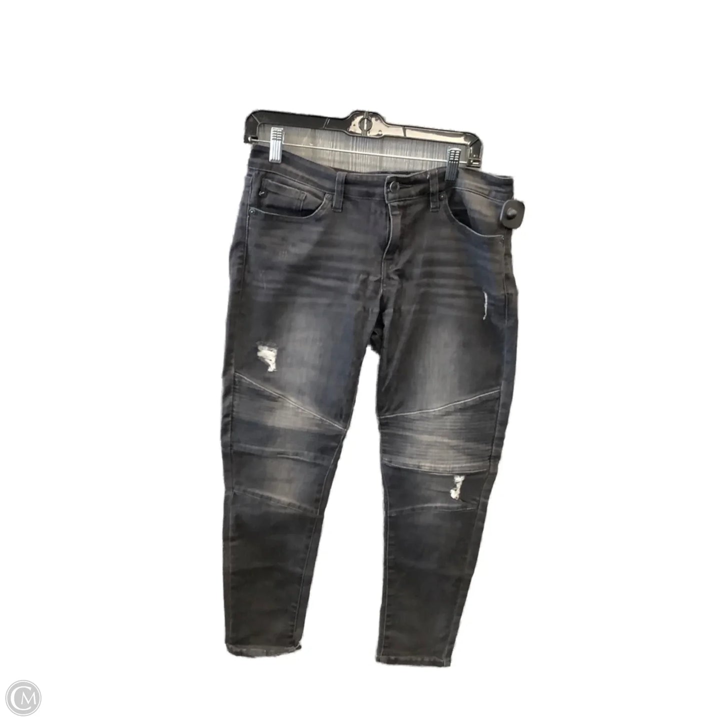 Jeans Skinny By Kancan In Black Denim, Size: 6