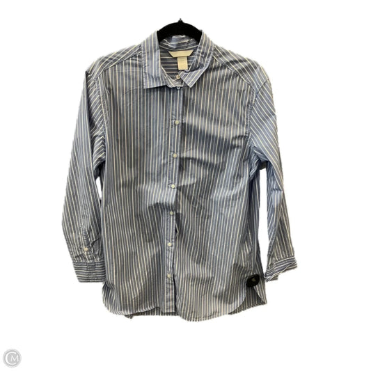 Top Long Sleeve By H&m In Blue, Size: Xs