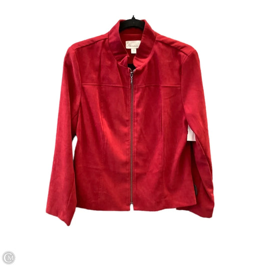 Jacket Other By Dressbarn In Red, Size: M