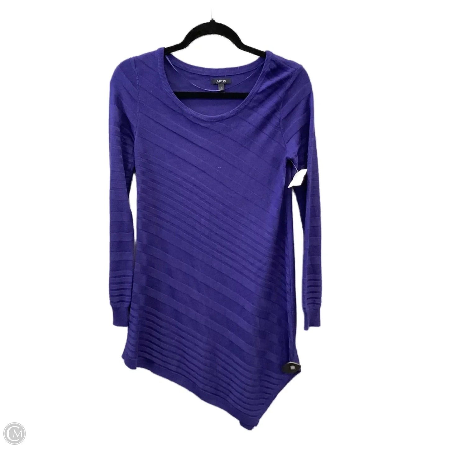 Tunic Long Sleeve By Apt 9 In Blue, Size: S