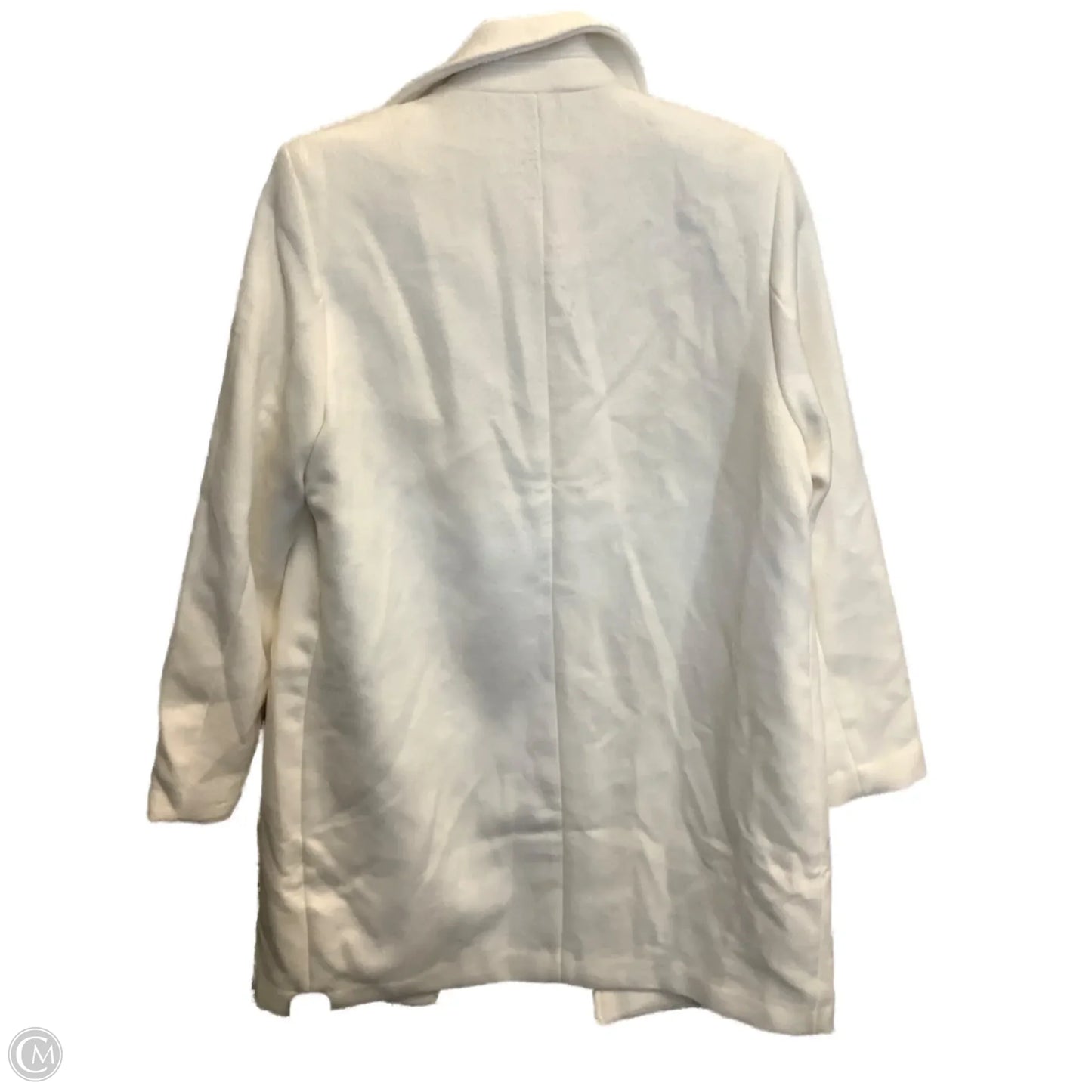 Coat Designer By Halston In White, Size: M