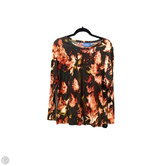 Top Long Sleeve By Simply Vera In Multi-colored, Size: Xl
