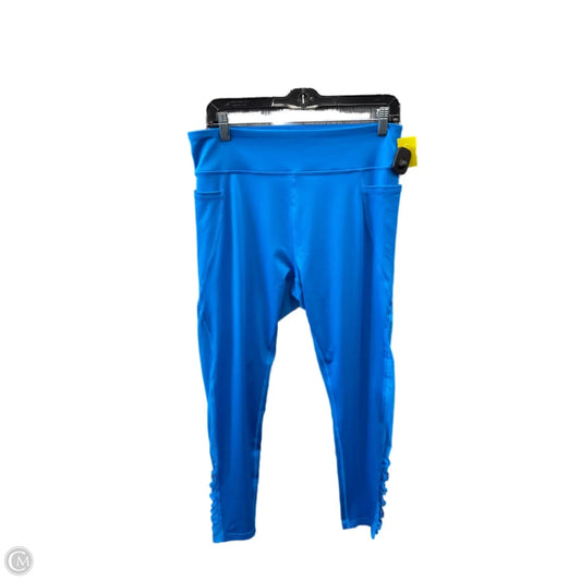 Athletic Leggings By Tek Gear In Blue, Size: Xl