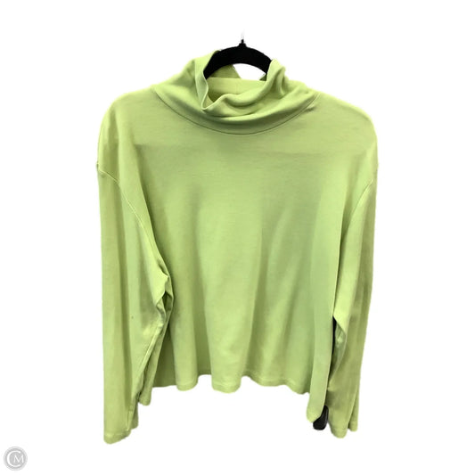 Top Long Sleeve By Coldwater Creek In Green, Size: 2x