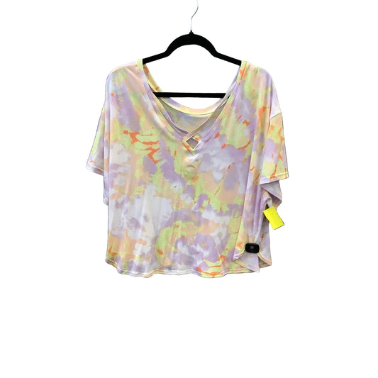 Athletic Top Short Sleeve By Tek Gear In Tie Dye Print, Size: 1x