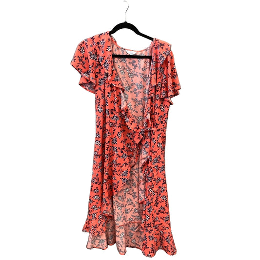 Dress Casual Midi By Time And Tru In Coral, Size: Xxl