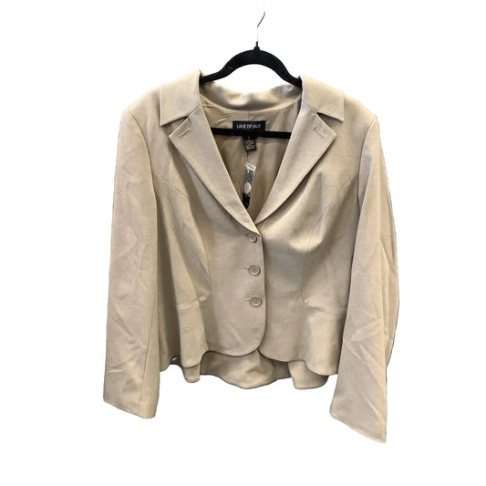 Blazer By Lane Bryant In Taupe, Size: 1x