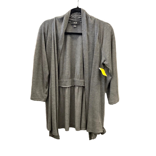 Cardigan By Agb In Grey, Size: L