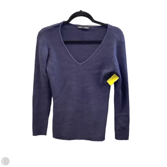 Top Long Sleeve By Boston Proper In Navy, Size: L