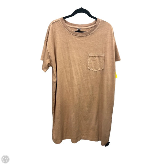 Dress Casual Midi By Old Navy In Brown, Size: Xl