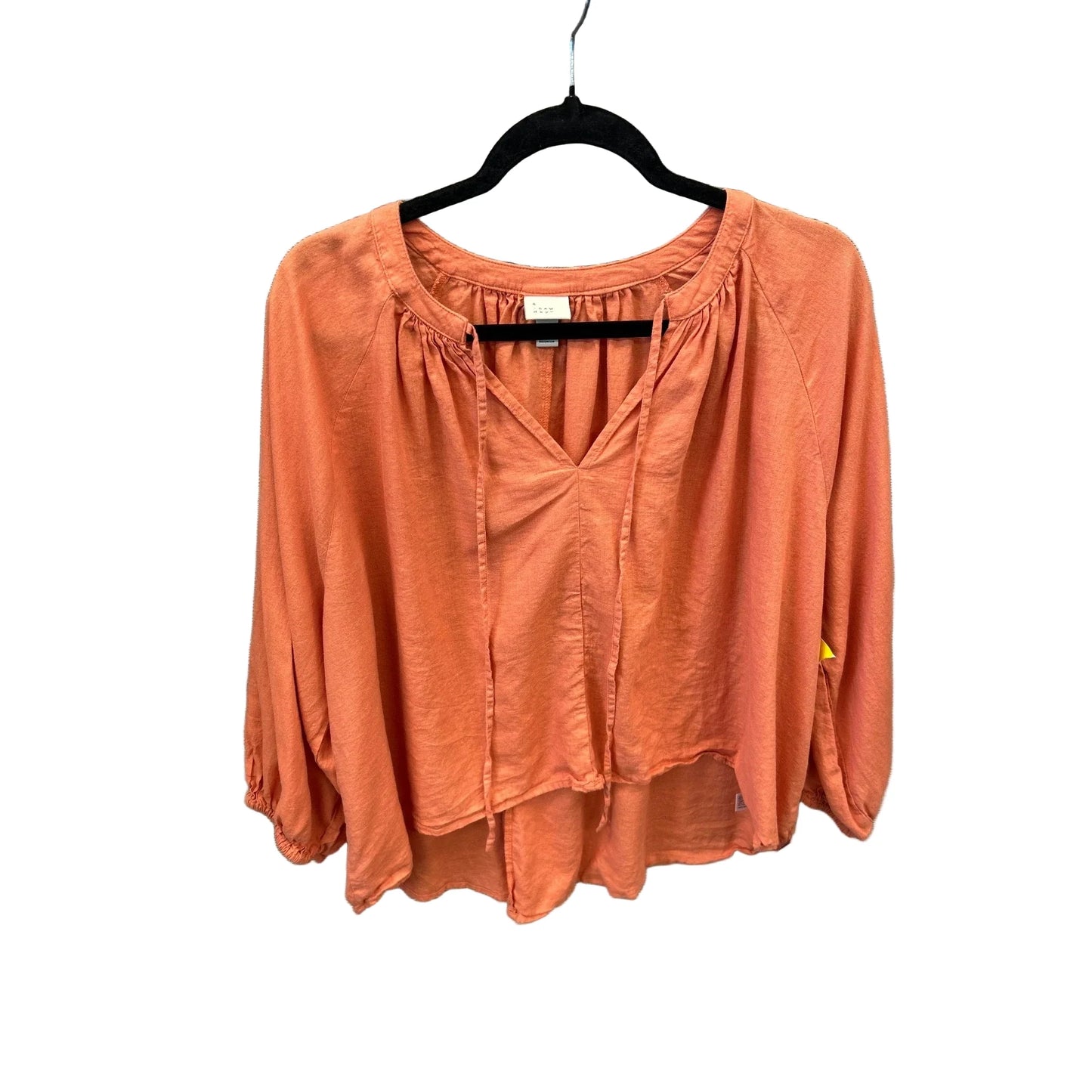 Top Long Sleeve By A New Day In Orange, Size: M