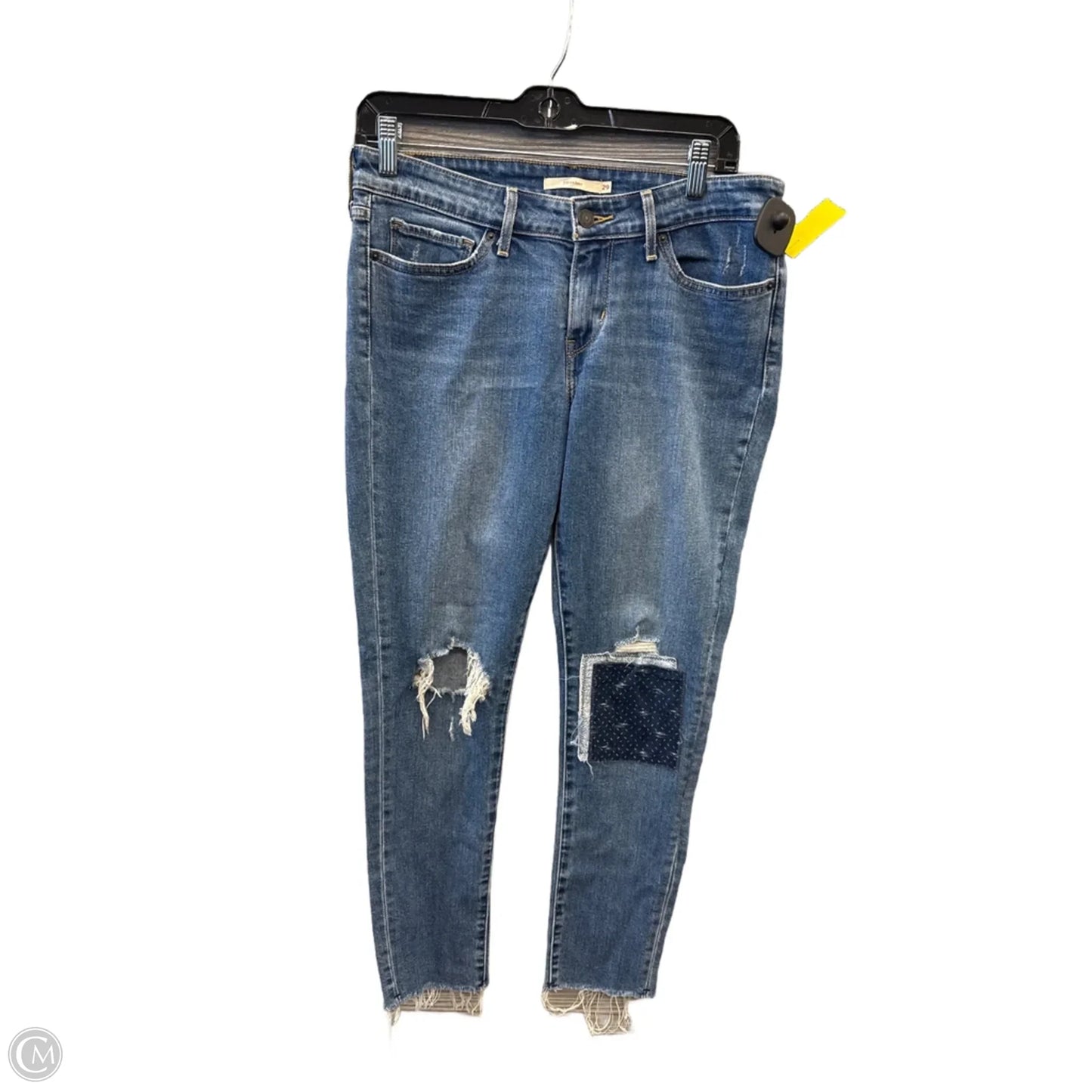 Jeans Skinny By Levis In Blue Denim, Size: 8