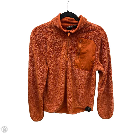 Athletic Sweatshirt Hoodie By Champion In Orange, Size: S