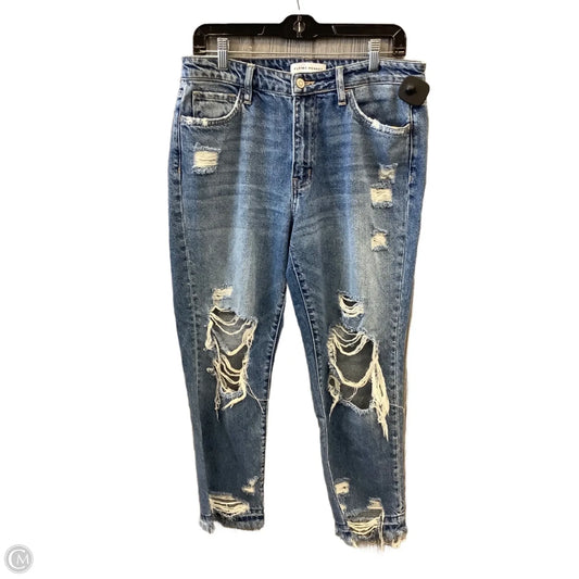 Jeans Cropped By Flying Monkey In Blue Denim, Size: 8