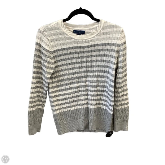 Sweater By Karen Scott In Striped Pattern, Size: M