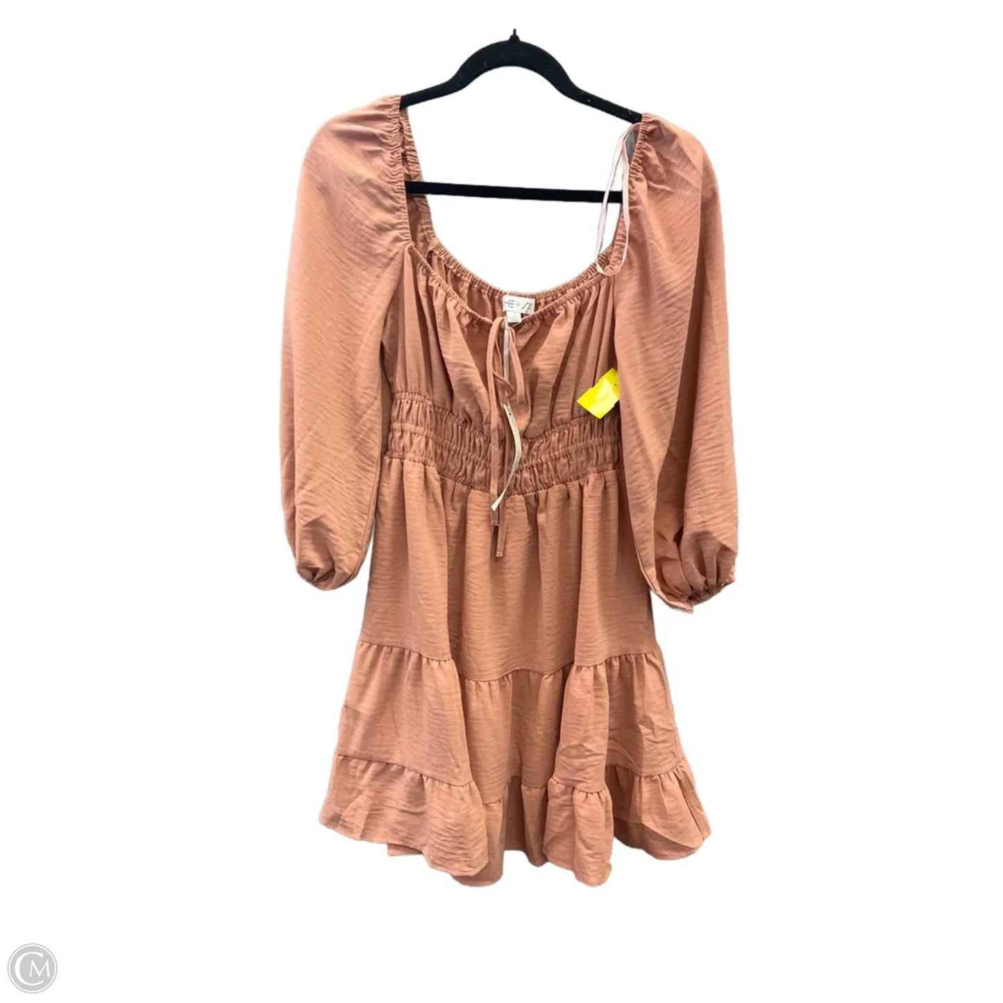 Dress Casual Midi By She + Sky In Tan, Size: S