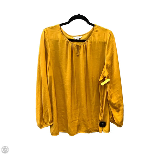 Top Long Sleeve By Croft And Barrow In Gold, Size: Xl