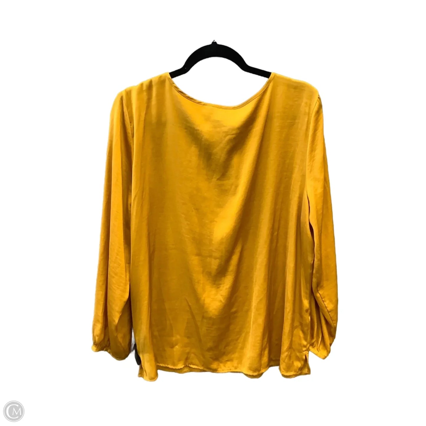 Top Long Sleeve By Croft And Barrow In Gold, Size: Xl