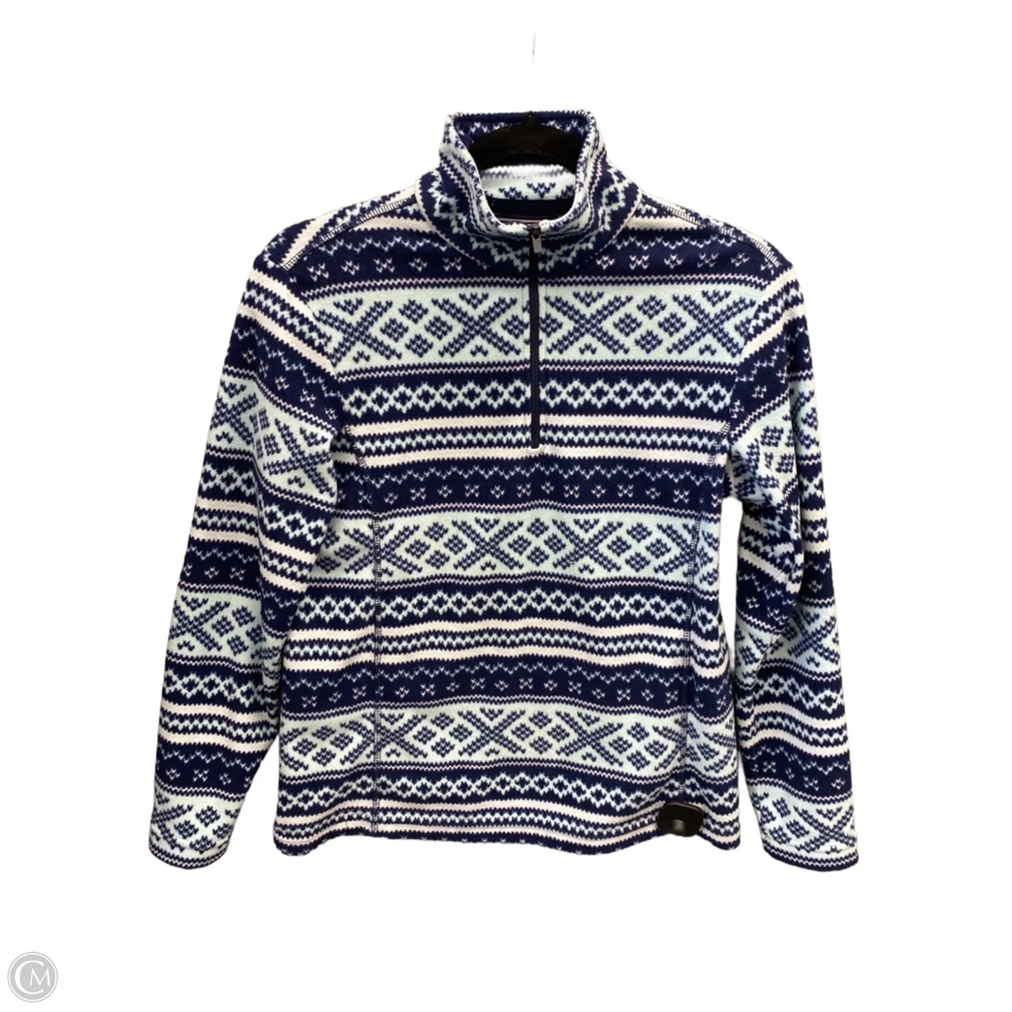 Sweatshirt Collar By Lands End In Blue, Size: Xs
