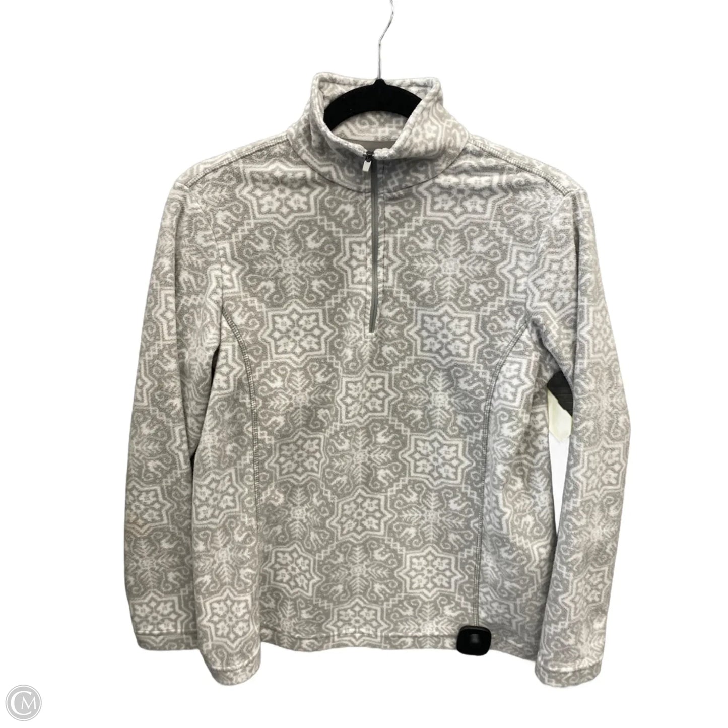 Sweatshirt Collar By Lands End In Grey, Size: Xs