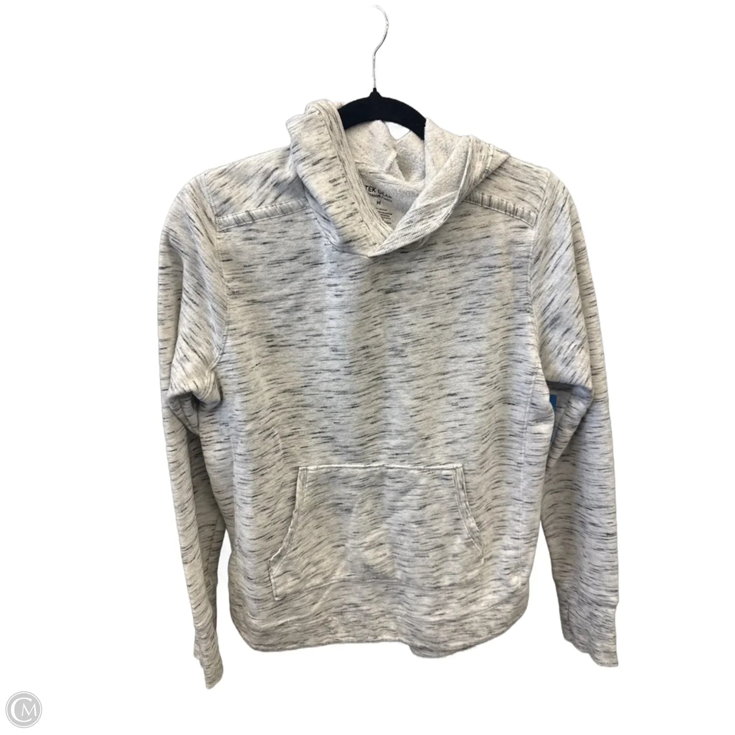 Athletic Sweatshirt Hoodie By Tek Gear In Grey, Size: M