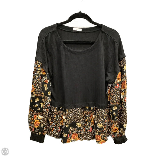 Top Long Sleeve By Maurices In Black, Size: L