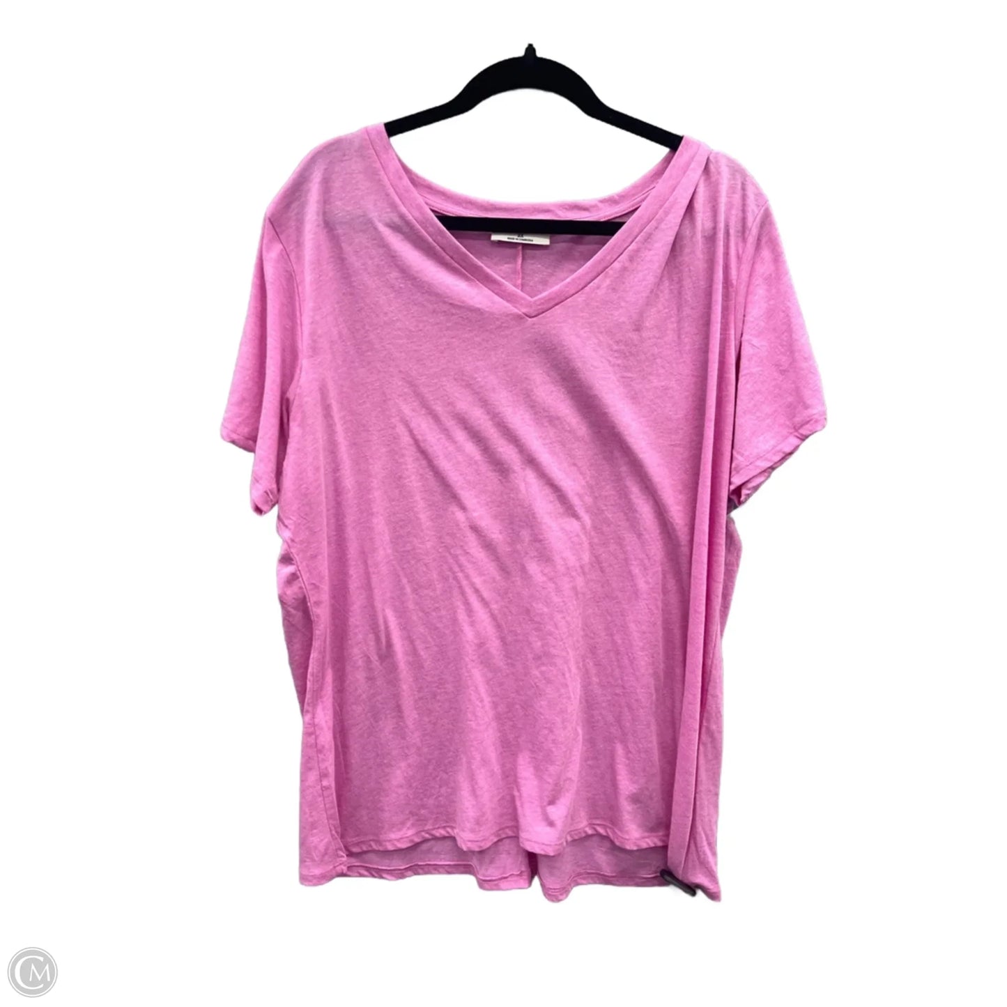 Top Short Sleeve By Zenana In Purple, Size: 2x