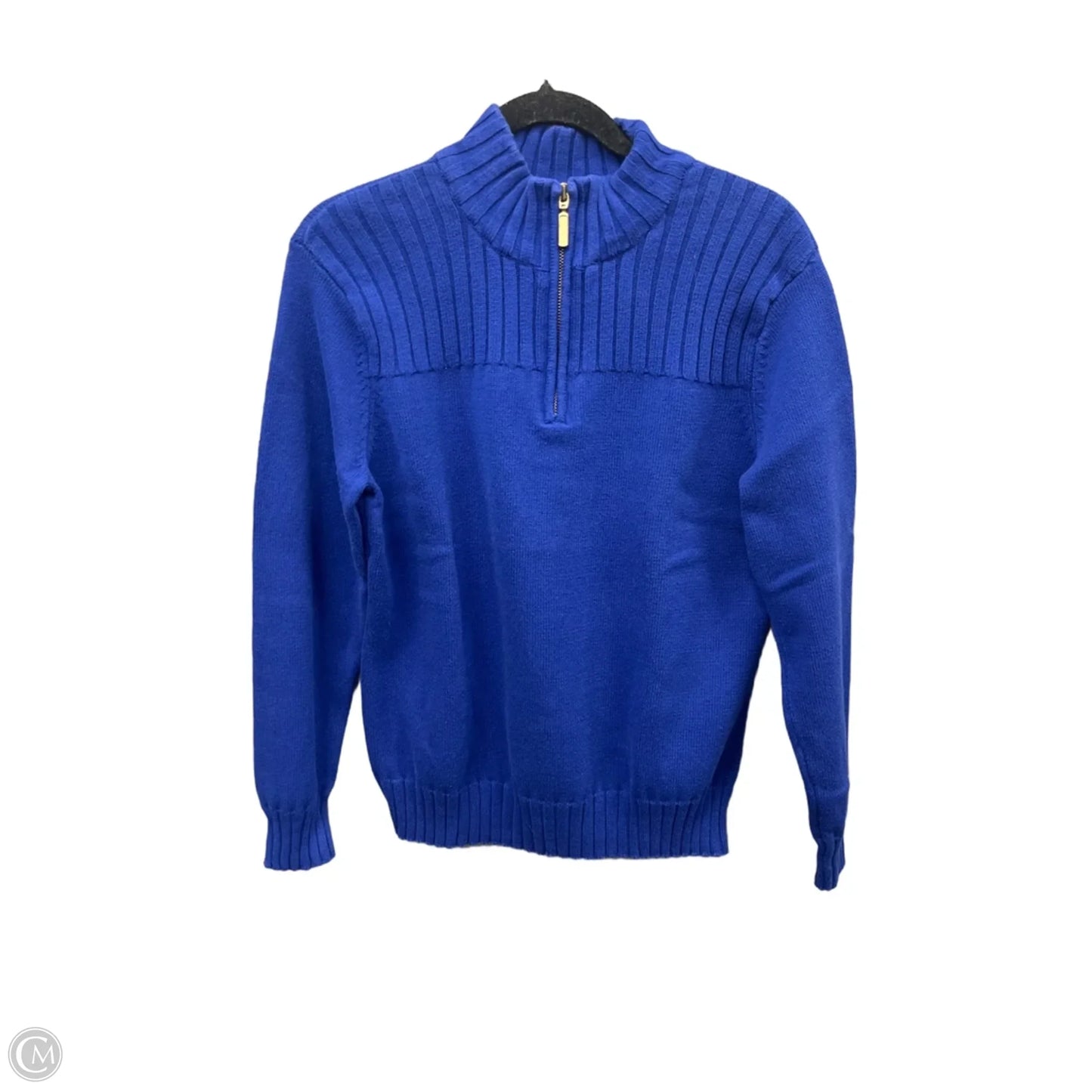 Sweater By Karen Scott In Blue, Size: M