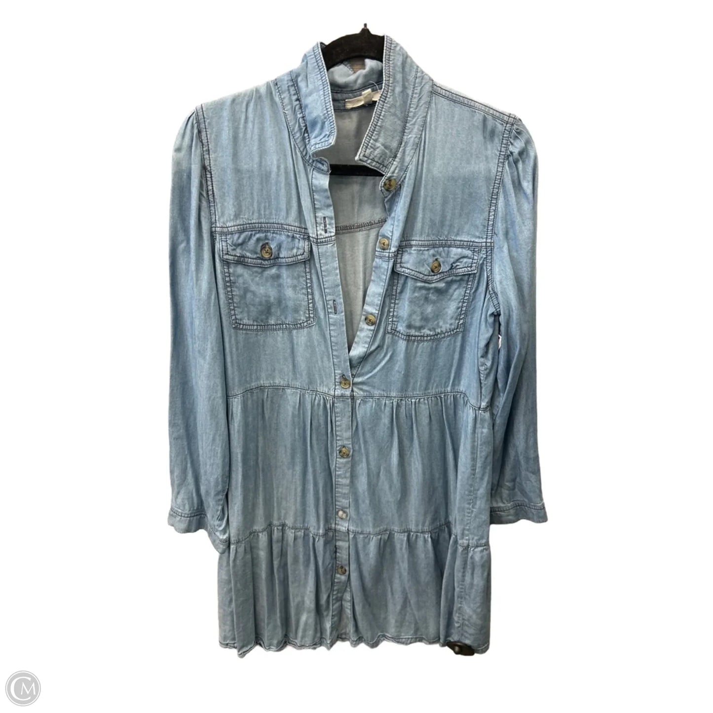 Dress Casual Midi By Maurices In Blue, Size: M