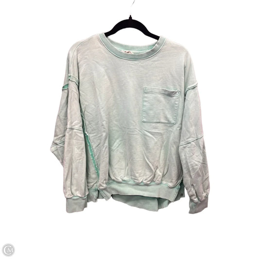 Top Long Sleeve By Easel In Green, Size: M