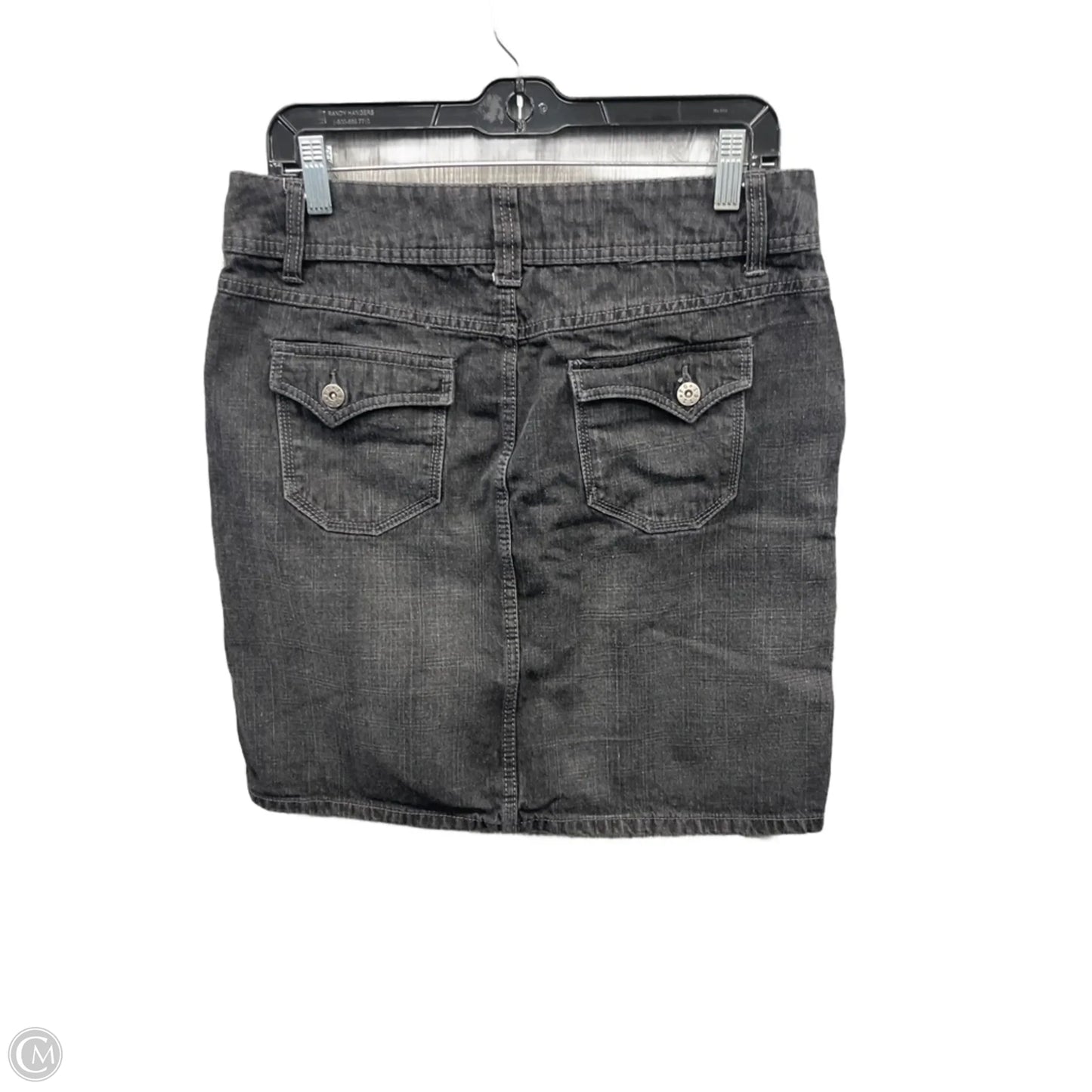 Skirt Midi By Faded Glory In Black Denim, Size: 10