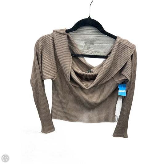 Top Long Sleeve By Wild Fable In Grey, Size: L