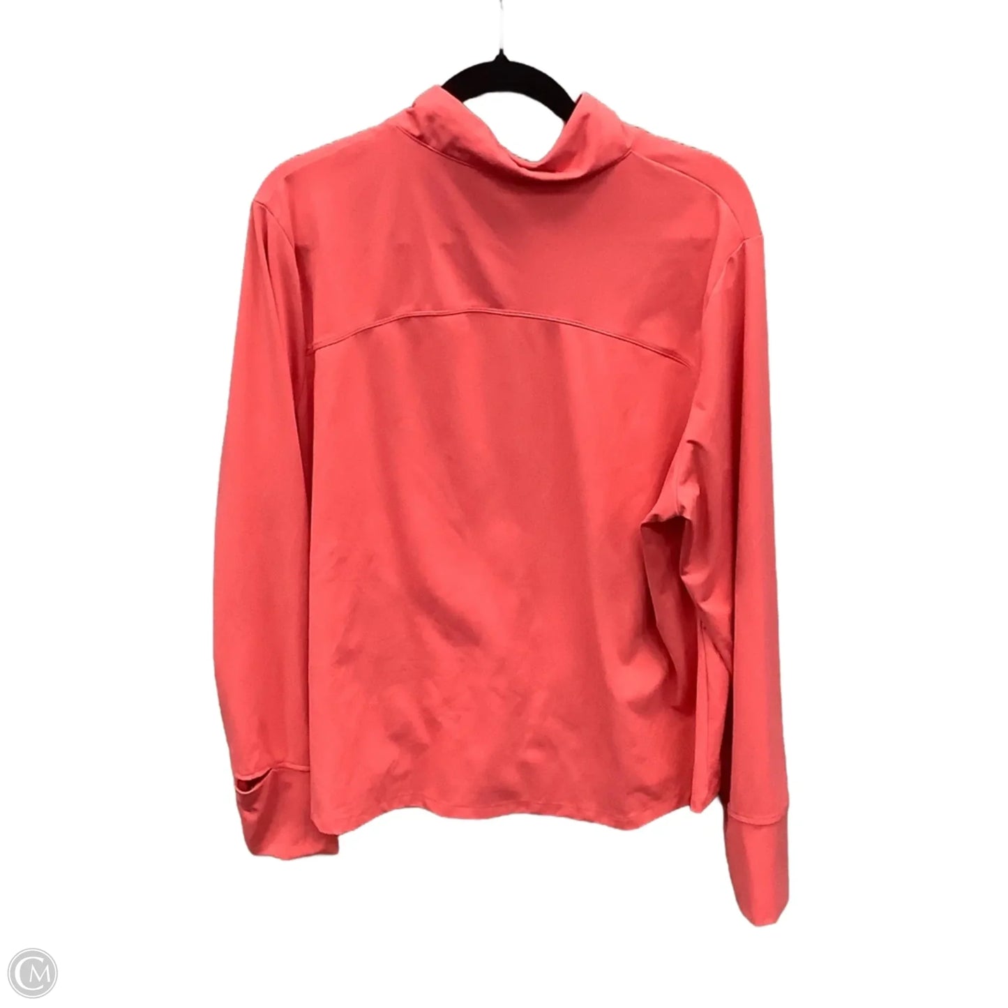 Athletic Top Long Sleeve Collar By Avia In Pink, Size: 3x