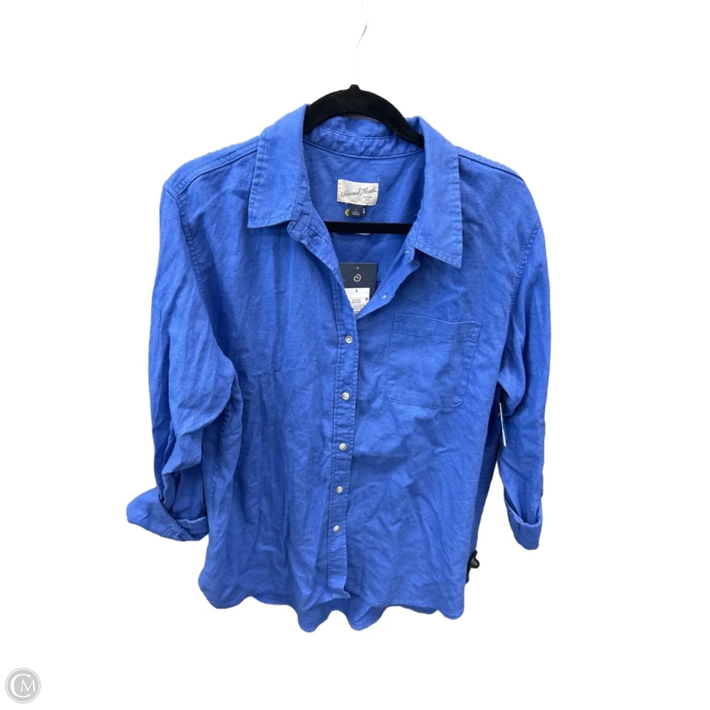 Top Long Sleeve By Universal Thread In Blue, Size: L