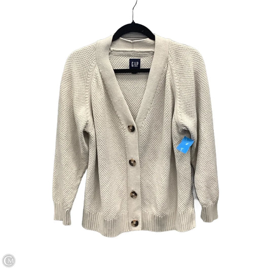 Sweater Cardigan By Gap In Beige, Size: Xl