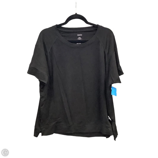 Top Short Sleeve By Sonoma In Black, Size: Xxl