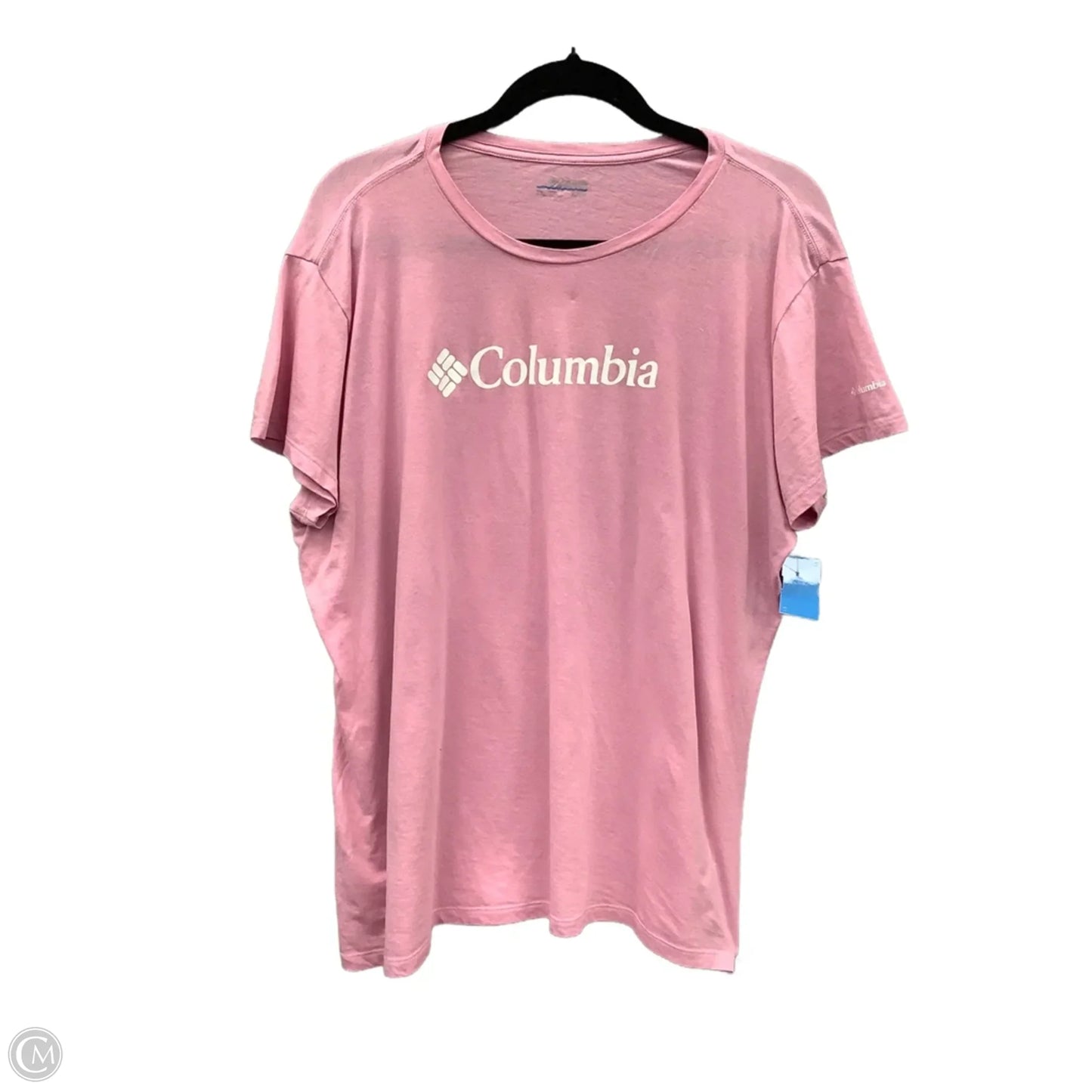 Top Short Sleeve By Columbia In Pink, Size: 2x