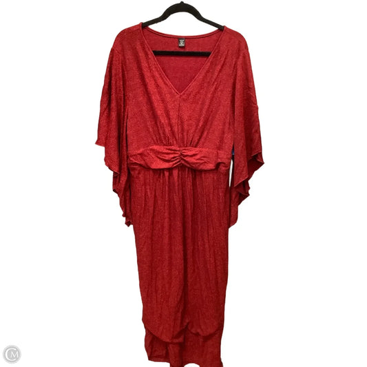 Dress Party Midi By Shein In Red, Size: 2x