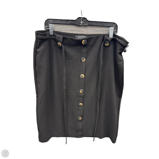 Skirt Midi By Nycc In Black, Size: 14