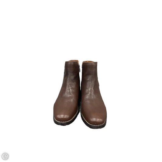Boots Ankle Flats By Franco Sarto In Brown, Size: 8