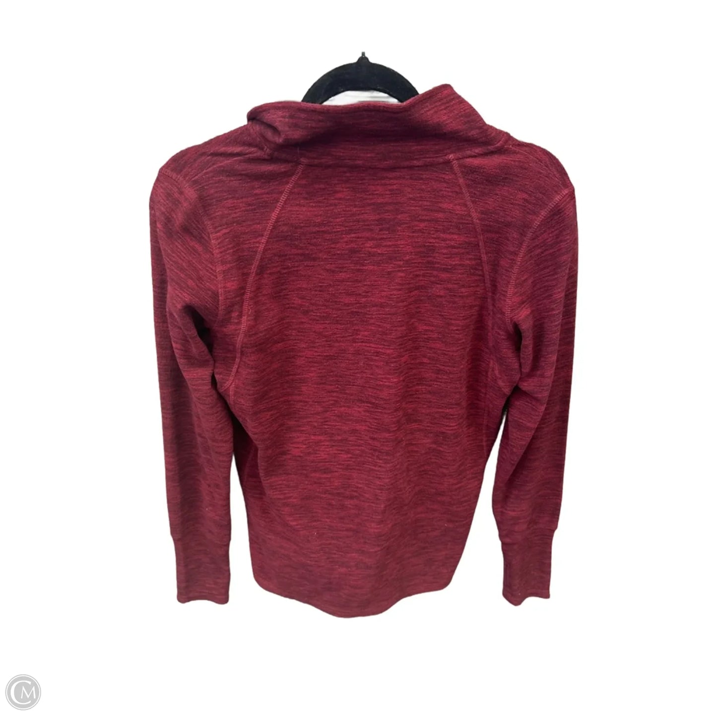Athletic Top Long Sleeve Collar By St Johns Bay In Red, Size: S