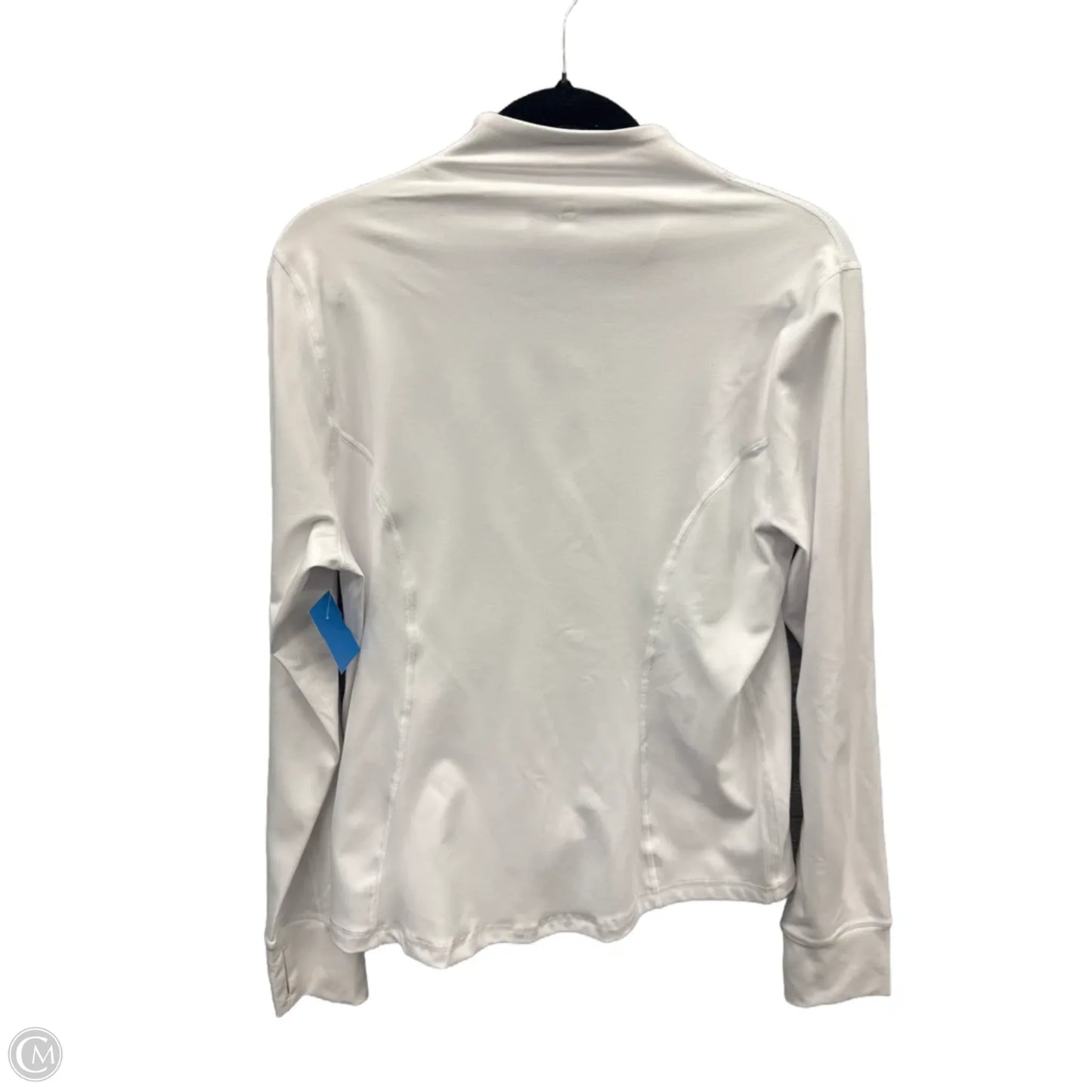Athletic Top Long Sleeve Collar By 90 Degrees By Reflex In White, Size: Xl